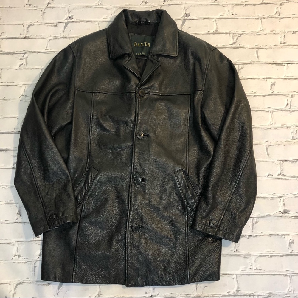 Danier Black Leather Jacket